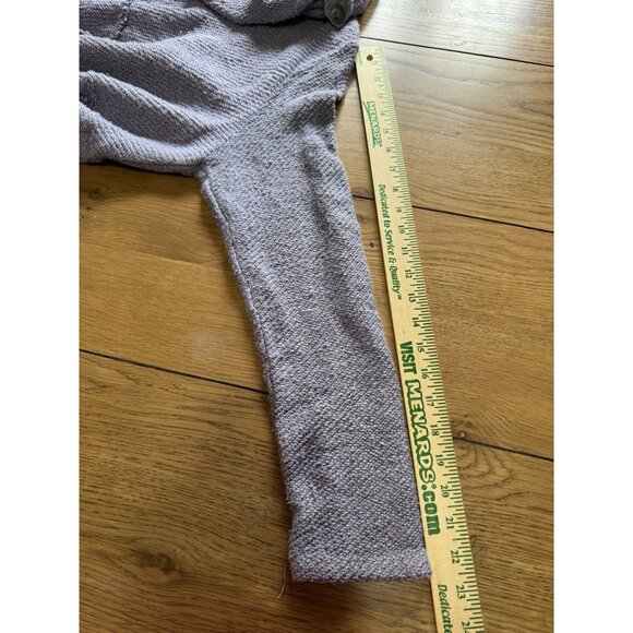 Soft Surroundings Breakwater Tunic Sweater Women Sz Medium Purple Knit Cowl Neck - Picture 6 of 12